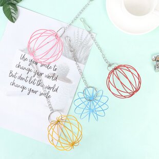 Stainless Steel Hamster Grass Ball Rack Feeder For Hamster G