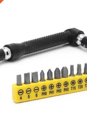 Professional 10 in 1 Torx Flat Angle Head L-shaped Twin Wren