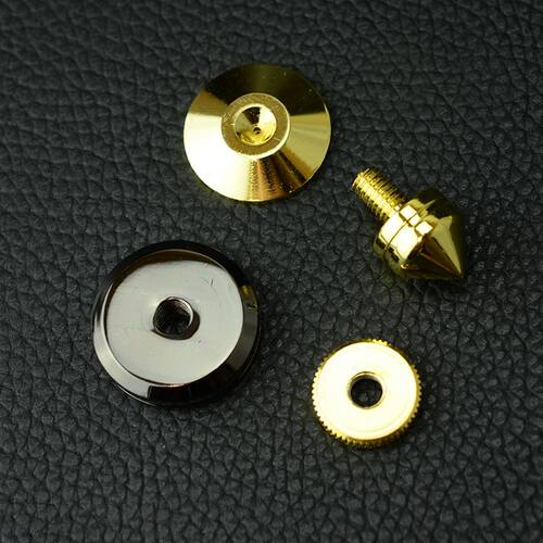 NEW 8SET Gold Speaker Spikes Subwoofer Spikes Isolation CD A