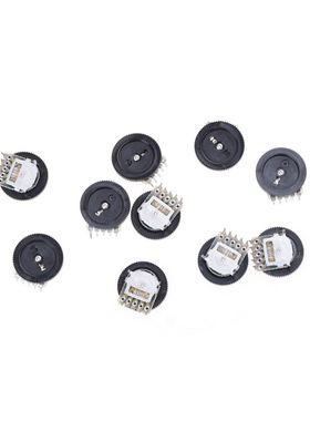 10Pcs Wheel Duplex Potentiometer B103 16X2mm 10K Ohm Double