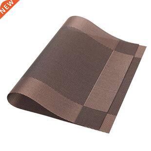 4 Pcs Placemat Fashion PVC Dining Table Mat Plate Pads Bowl