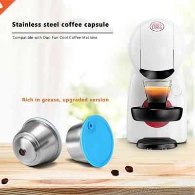 Coffee Pod ainless eel Refillable Coffee Cup Pod with Br