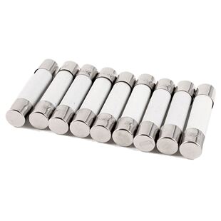 10 Pcs 250V 0A 6x0mm Cylindrical Ceramic Tube Fuses Link