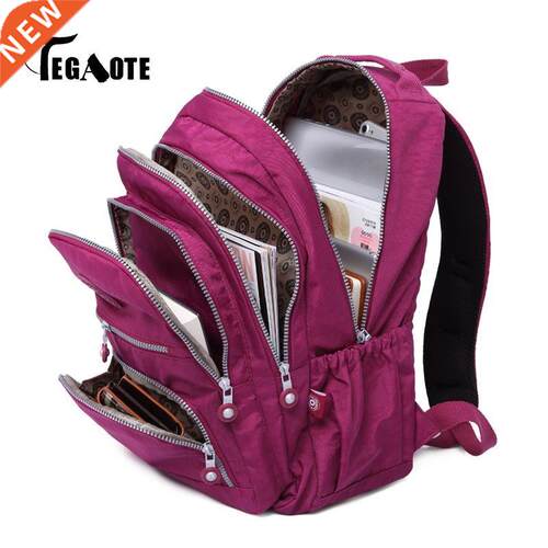 TEGAOTE Women Backpack School Bag for Teenage Girls Nylon C