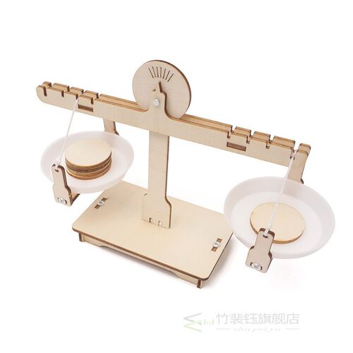 DIY Montessori Educational Wooden Balancing Scale Math Learn