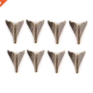 8PCS 20x26mm Antique Corner Protectors Bronze Tone Case Box