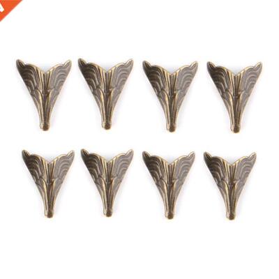 8PCS 20x26mm Antique Corner Protectors Bronze Tone Case Box