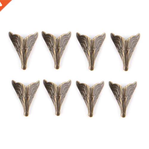 8PCS 20x26mm Antique Corner Protectors Bronze Tone Case Box