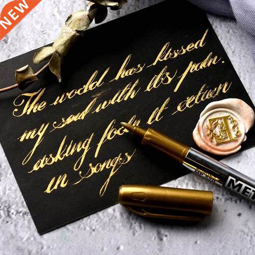 Gold Silver Paint Marker Water-base Marker Pen for Ceramics