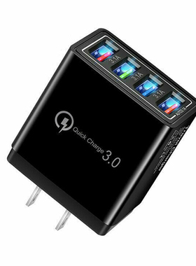 Newest Fast Quick Charge US Plug 4 Port QC 3.0 USB Hub Wall