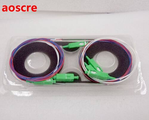10pcs optical steel FBT splitter optional split ratios 0.9mm