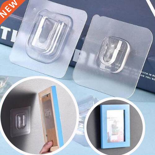 5/10 Pairs Double-sided Adhesive Plastic Hooks Waterproof St