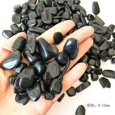 100g Black Tourmaline Stone Crystal Healing Blue Small Grave