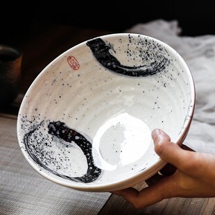 Japanese style 7.5 inch large bowl ramen bowl ceramic soup
