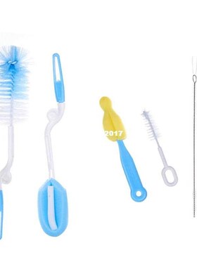 5PC Baby Bottle Brush Cleaning Babies Milk Bottles Cleaning