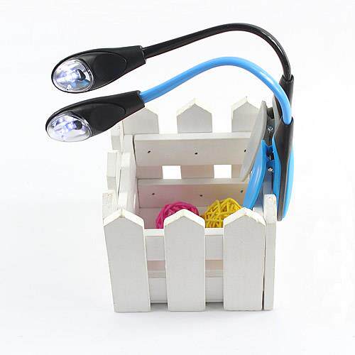 Clip-on Bright Booklight LED Travel Book Reading Lamp Light
