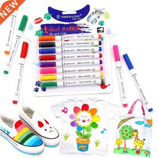 8 Pcs/Set Clothes Textile Marker Fabric Paint Pen  Craft