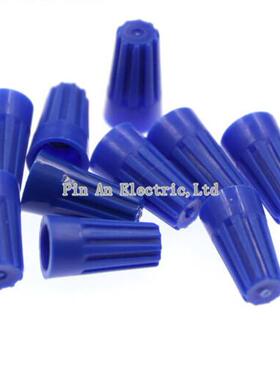 100pcs, P2, blue, spring type thread pressing cap, closed te