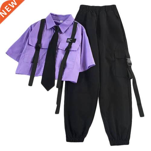 2022 Autumn Setwear Pants High-Waist Straight Ribbon Cargo P