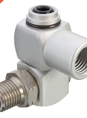 1Pc Air Hose Connector Adapter 360 Degree Rotatale Pneumati