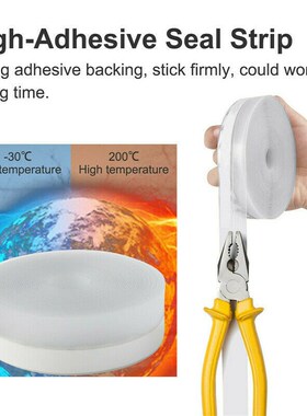 5M Door Window Sealing Strip Silicone Cuttable Weatherproofi