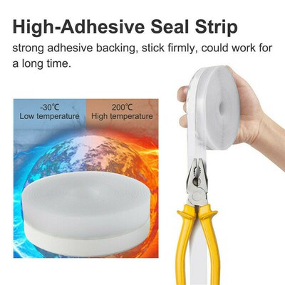 5M Door Window Sealing Strip Silicone Cuttable Weatherproofi