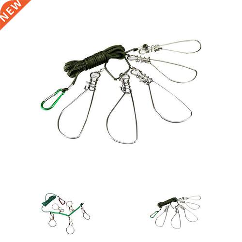 5M Fishing Rope with Lock Buckle Stainless Steel Live Fish L