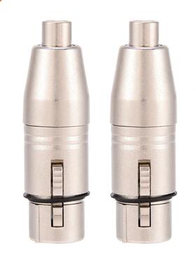 2Pcs Adapter -Pin XLR Female Jack to RCA Female MicroMic Co
