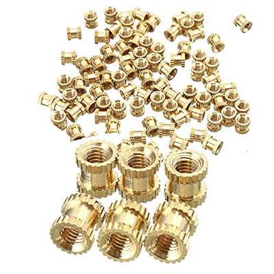 100pcs embedded parts knurled nut flower m M3 Copper