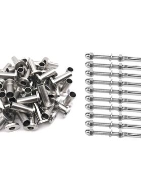 64 Pack Stainless Steel Protector Sleeves & 50 Pcs Handr