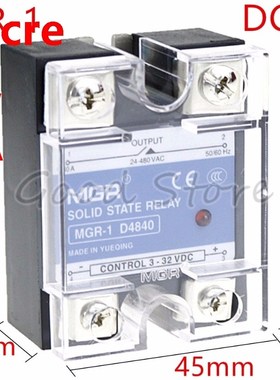 1PCS SSR 40A MGR-1 D4840 Load voltage 24-480V DC Control AC