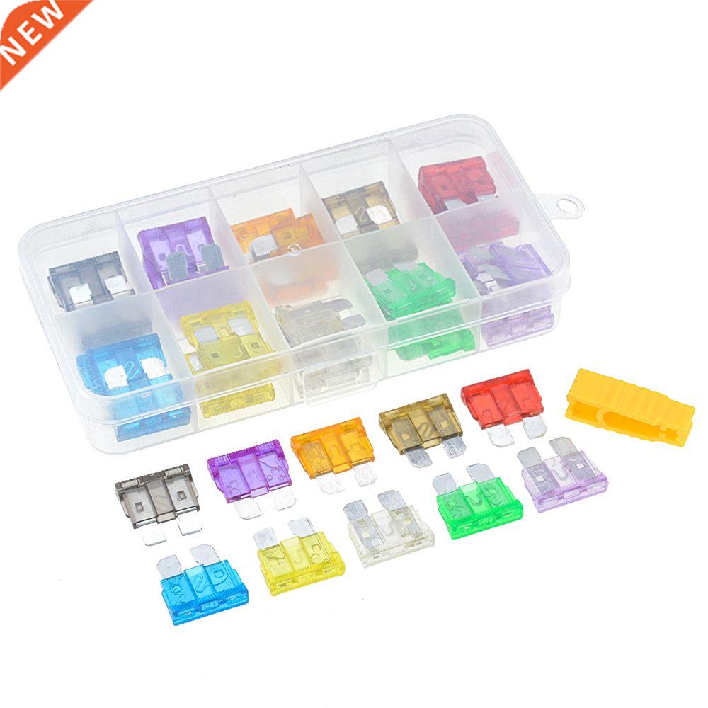 50PCS/Box Medium Car Fuses 2A A 5A 7.5A 10A 15A 20A 25A 0A