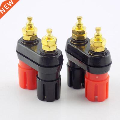 1pcs Dual Female banana plug Speaker Gold plating post termi