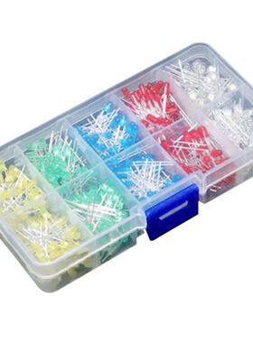 500Pcs 3mm LED Diode Kit Ultra Brig LEDs Ligs Lamp Emitt