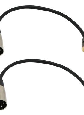 2 Pieces 3.5mm Stereo Mini Plug to XLR Male Stereo Cable