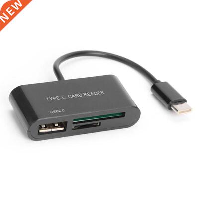 3 in 1 USB OTG Card Reader Adapter Type C Cable SD / Micro S