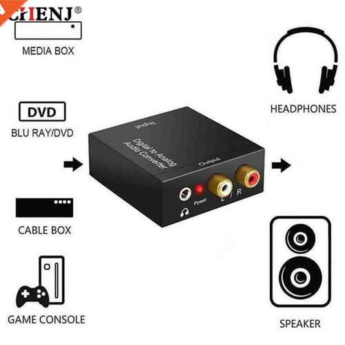 Portable 3.5 Mm Jack Coaxial Audio Decoder Amplifier Fiber O
