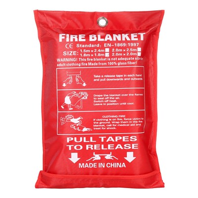 1M x 1M Sealed Fire Blanket Home Safety Fighting Fire Exting