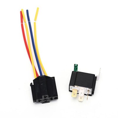 Waterproof Prewired 5pin 12V 40A Car Relay Harness Holders W
