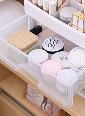 ins multi-layer desktop storage box dust-proof large-capacit