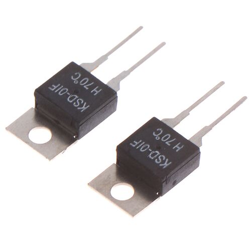 2Pcs/lot Normally Open Thermal Switch Temperature Sensor The