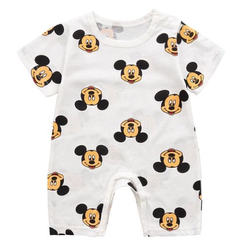 2021 Cotton Baby Short Sleeve Romper Baby One Piece Clothing