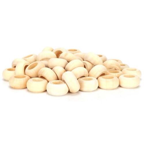 Abacus Beads  Wooden Beads Large Round Hole Ball Spacer for