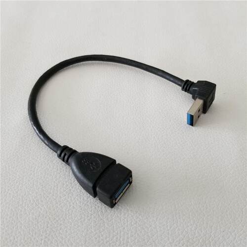 USB 3.0 High Speed Data Transfer Extension Cable 90 Degree D