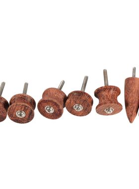 7pcs/lot Leather Burnisher Kit Rosewood Edge Craft Tools Poi