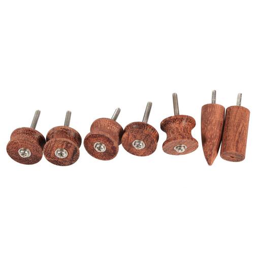 7pcs/lot Leather Burnisher Kit Rosewood Edge Craft Tools Poi
