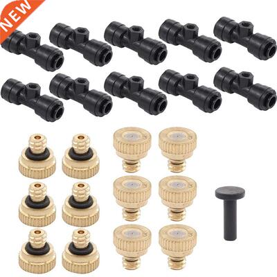 1/4 Inch Misting Nozzles Kit Brass Mister Nozzles 0.m 10/24