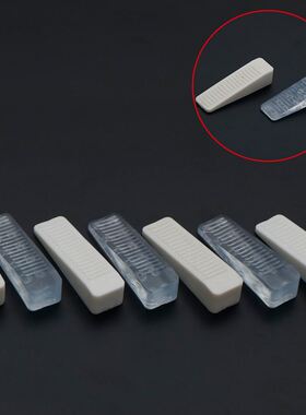 4pcs/pack 64*18*14mm Rubber Door Stop Stoppers Block Wedge D