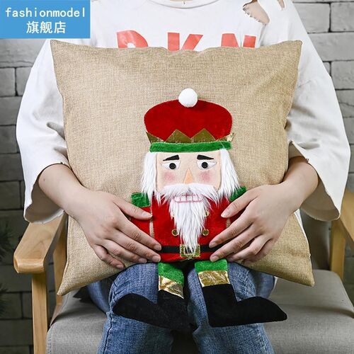 Christmas Pillowcase Home Office Hotel Lumbar Support Pillow