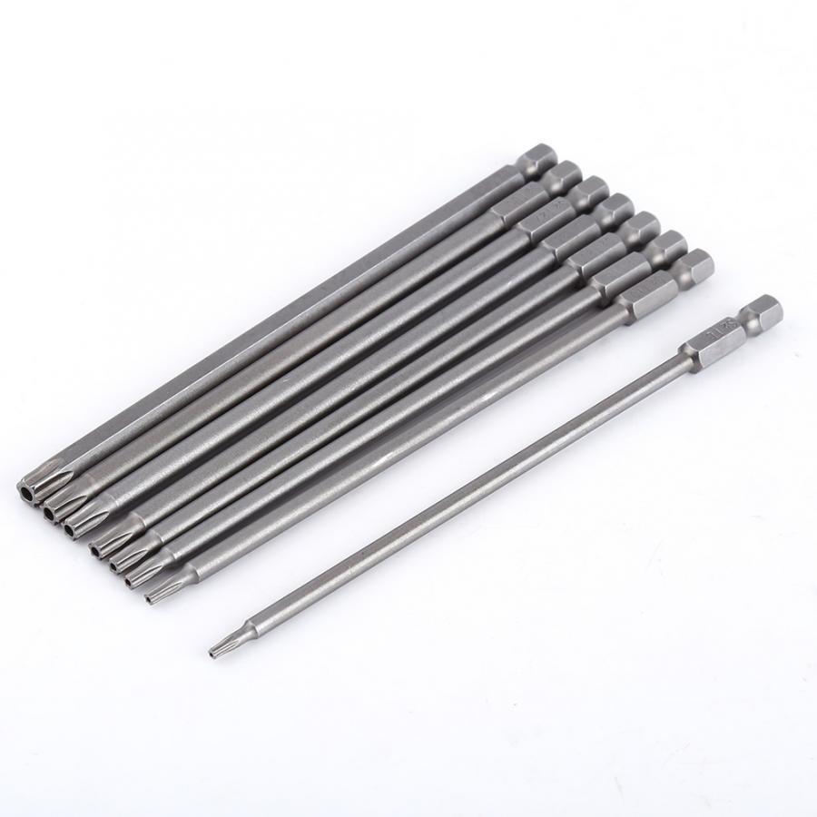 tournevis 150mm 8pcs S2 Steel Star Head Screwdriver Set Bits